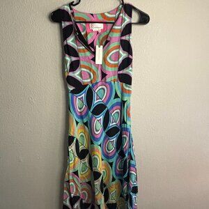 NWT Anthropologie Multicolor pattern dress